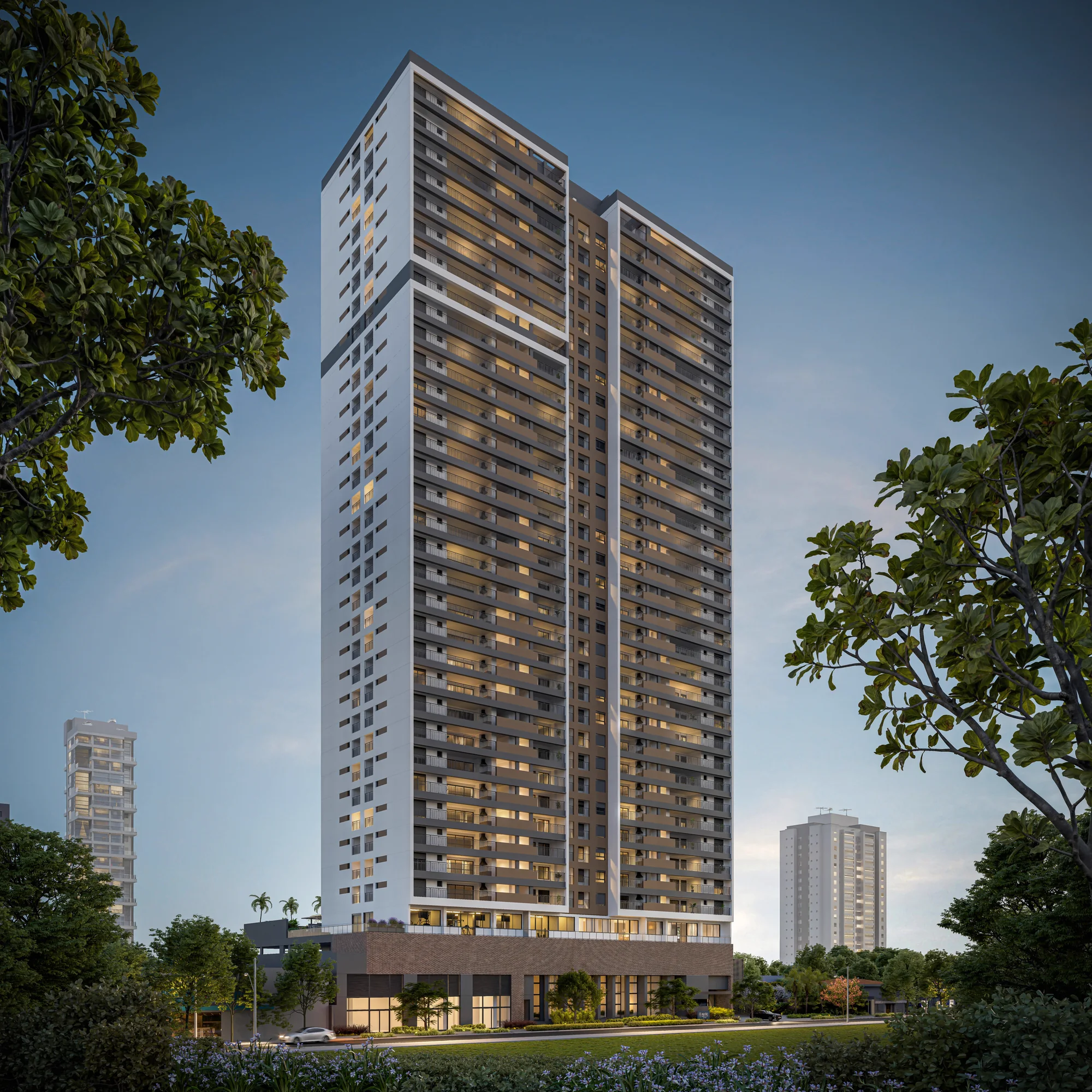 Fachada - Torre 1 (Perspectiva artística)