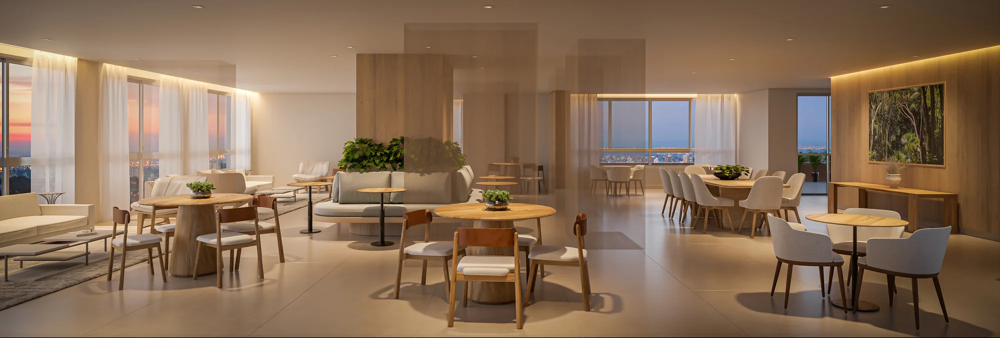 Salão de Festas com 290m² (Perspectiva artística)