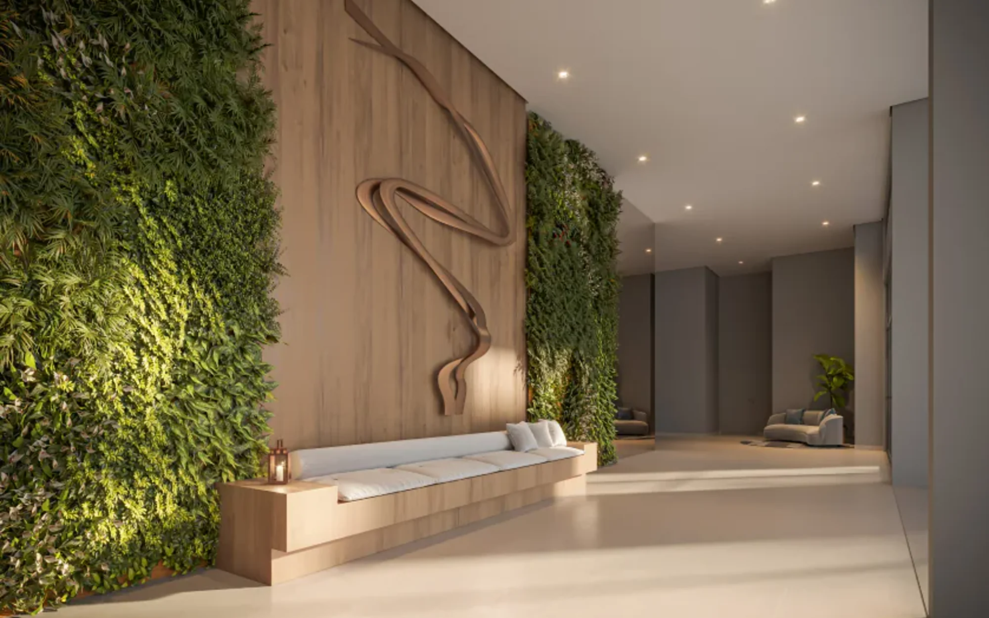 Lobby social - Torre 1 (Perspectiva artística)