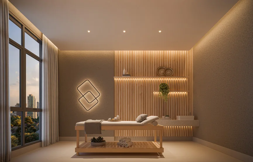 Sala de massagem (Perspectiva artística)