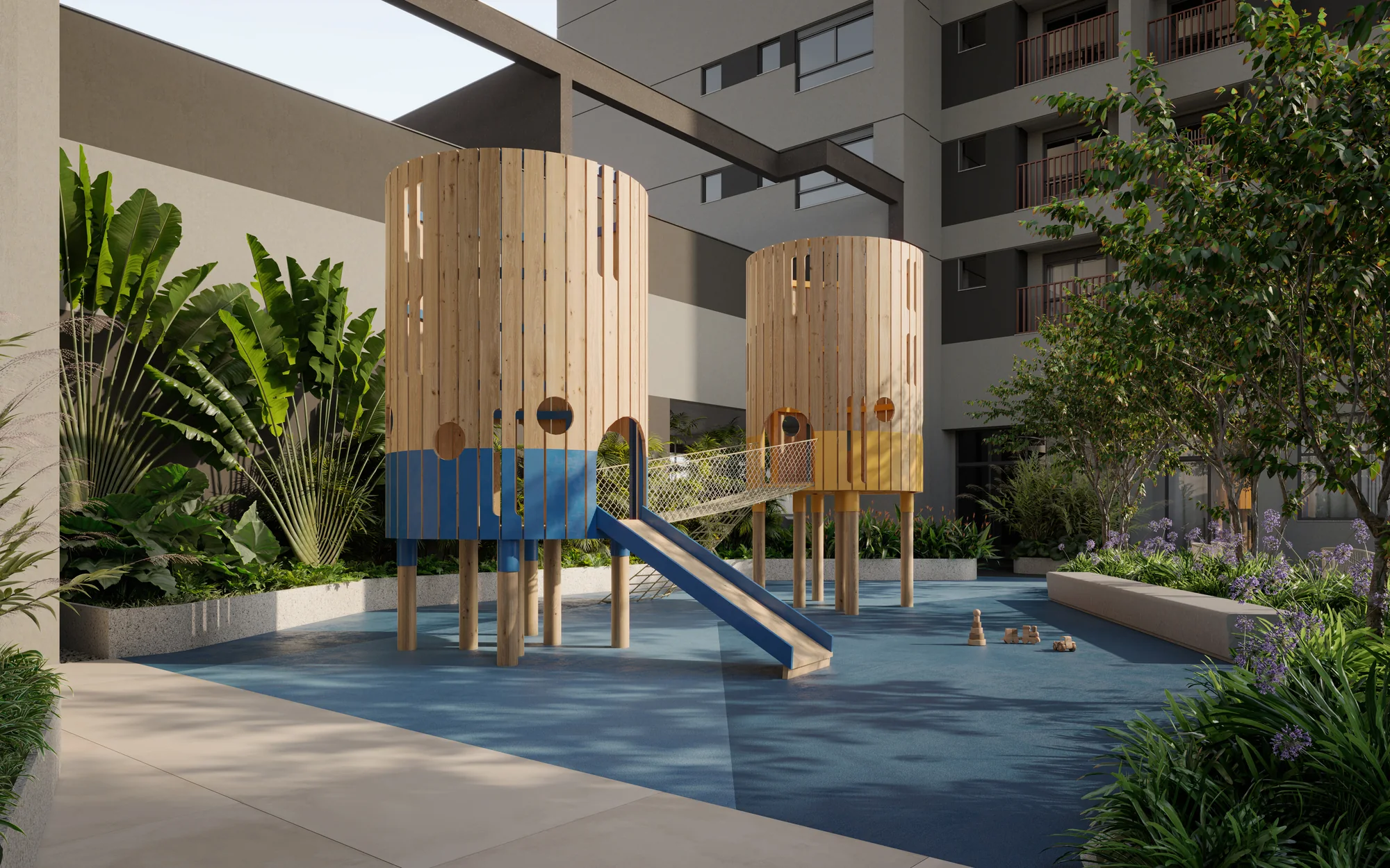 Playground c/ 111m² (Perspectiva artística)