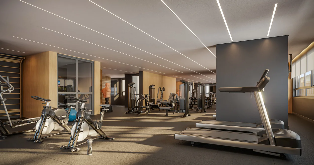 Fitness com apoio externo (Perspectiva artística)